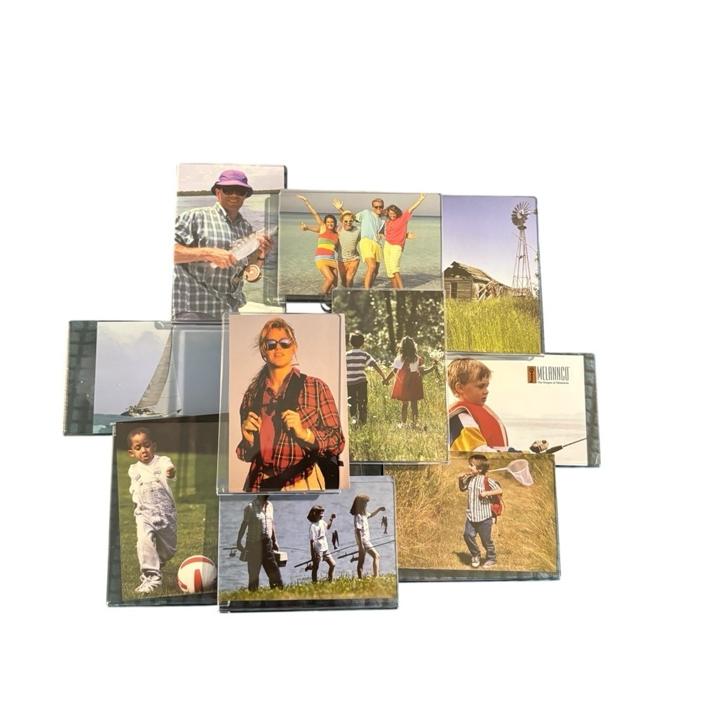 Melannco Keeper O Memories Clear Dimensional Magnetic Photo Collage Fridge Frame